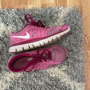 Pink Nike shoes
